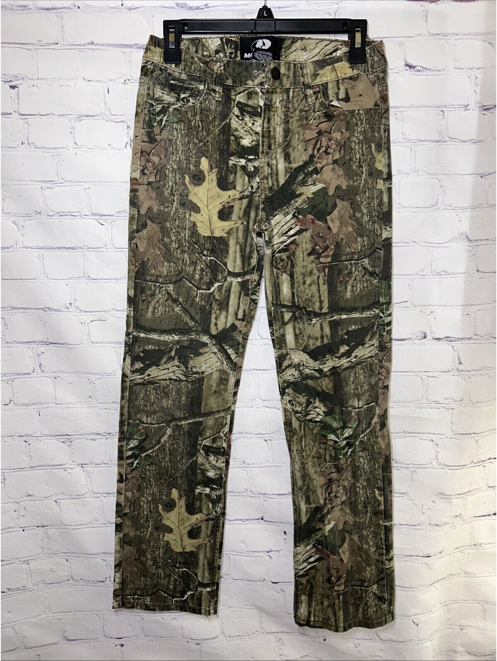 Mossy Oak Youth XL Camo Jeans Break-Up Infinity Hunting 5 Pocket Stretch Pullon